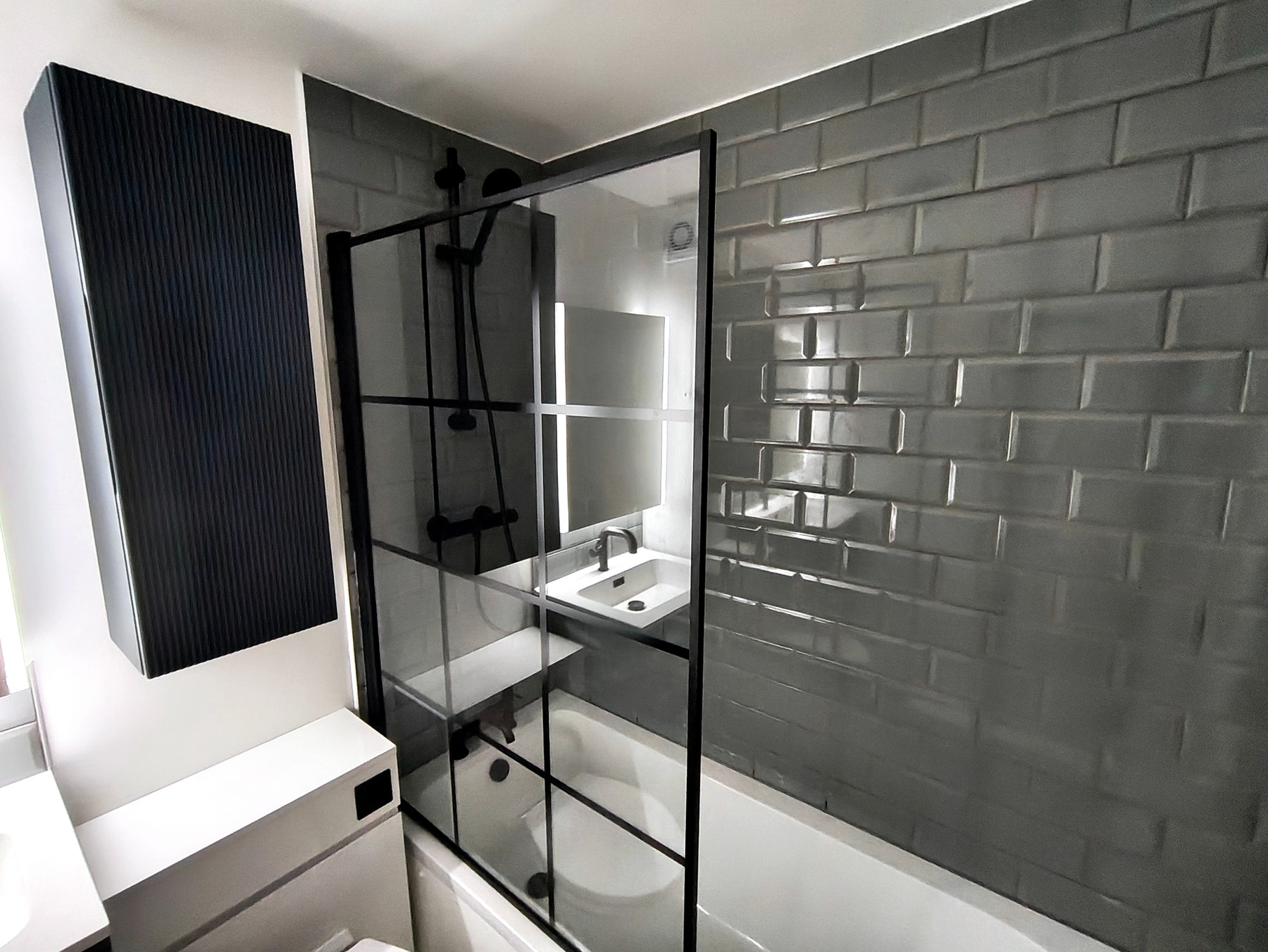 Completed bathroom refurbishment in North London by Collins Brothers Builders
